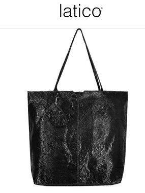 LATICO women's gemma leather tote bag in black like new